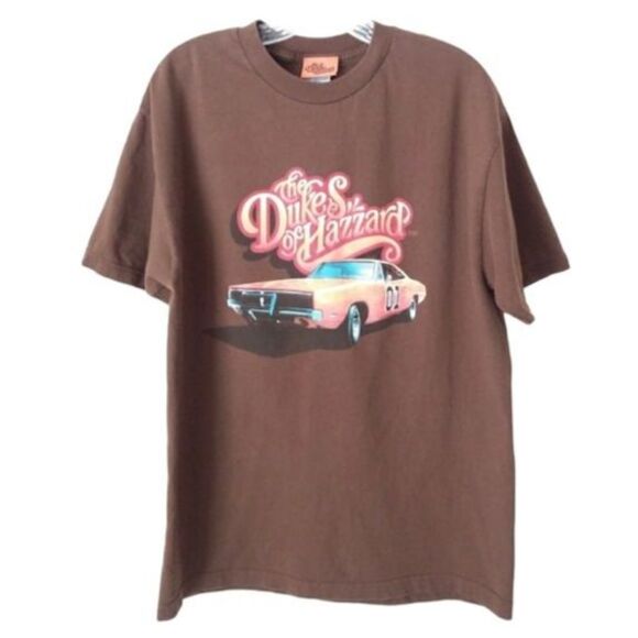The Dukes of Hazard Graphic T-shirt Women L Brown Short Sleeve Tee - Picture 2 of 7